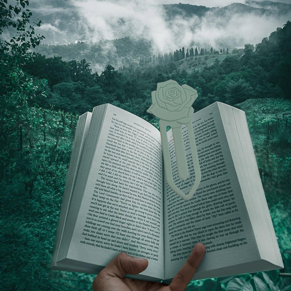 Rose Shaped Bookmark - Picture 4 of 6